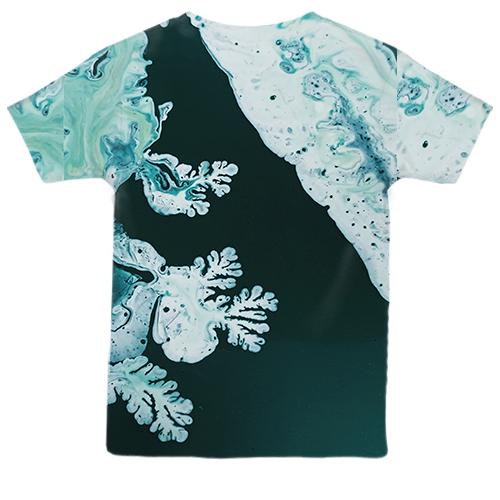 Детская 3D футболка Абстракция разводы краски. 18 (вид сзади)