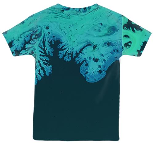 Детская 3D футболка Абстракция разводы краски. 19 (вид сзади)