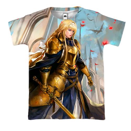 3D футболка Alice zuberg anime (вид спереди)