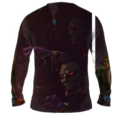 Мужской 3D лонгслив The league of explorers (вид сзади)