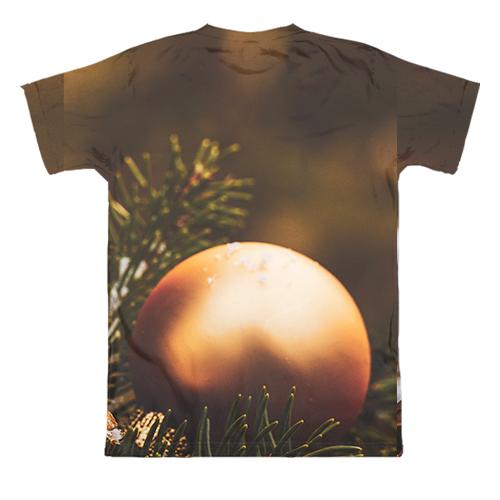 3D футболка Santa Claus toy (вид сзади)