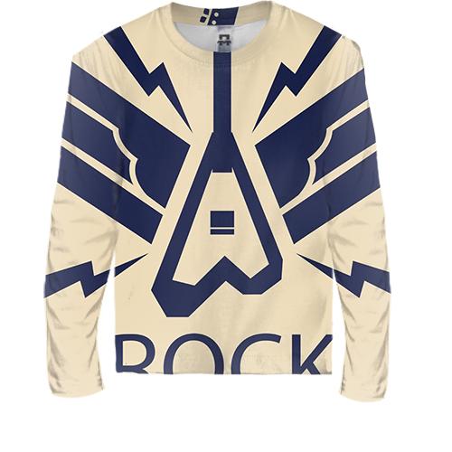 Дитячий 3D лонгслів Guitar Rock (вид спереду)