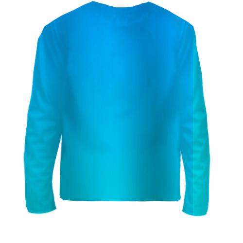 Детский 3D лонгслив The Nother Face (вид сзади)