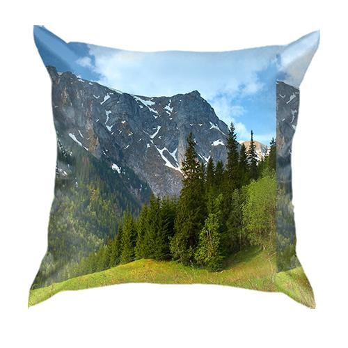 3D подушка Прикарпатье (вид сзади)