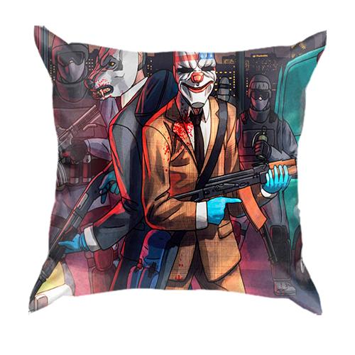 3D подушка Payday 2 (вид сзади)