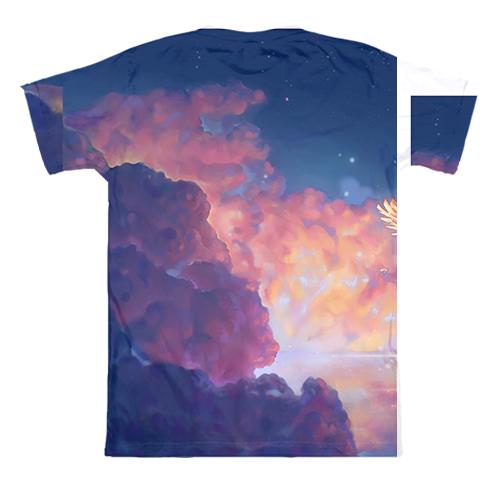 3D футболка Naruto sky (вид сзади)