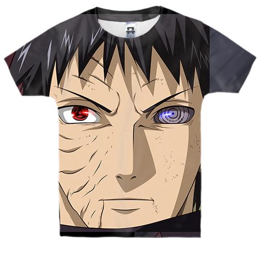 Детская 3D футболка Sasuke Uchiha 3 (вид спереди)