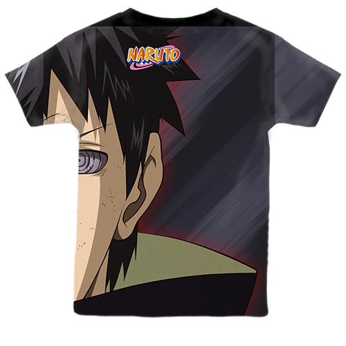 Детская 3D футболка Sasuke Uchiha 3 (вид сзади)