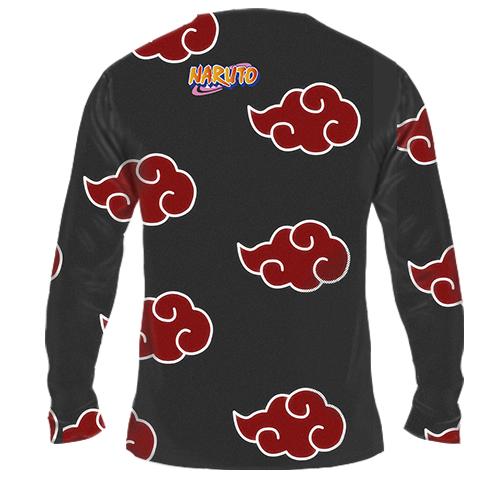 Чоловічий 3D лонгслів Naruto pattern (вид ззаду)