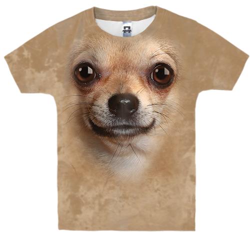 Дитяча 3D футболка Чіхуахуа (вид спереду)