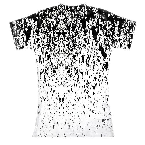 Женская 3D футболка Академия Амбрелла (вид сзади)