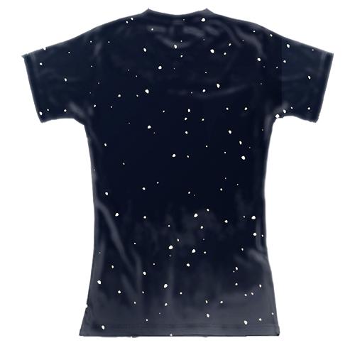 Жіноча 3D футболка «SANTA DABBING» (вид ззаду)