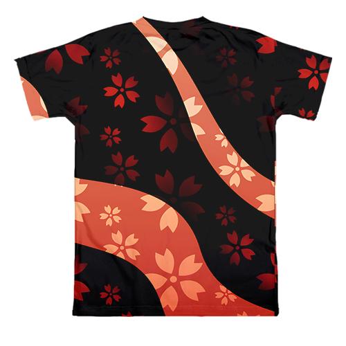 3D футболка Genshin Impact - УЛЬТ ХУ ТАО (вид сзади)