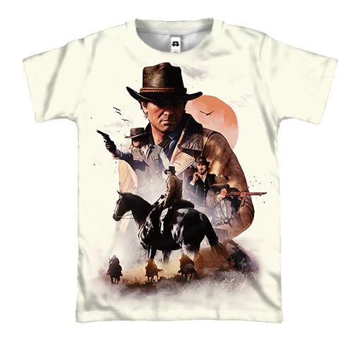 3D футболка Red Dead Redemption ART (вид спереди)