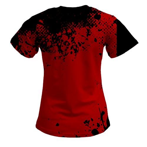 Жіноча 3D футболка Душу й тіло ми положим (вид ззаду)