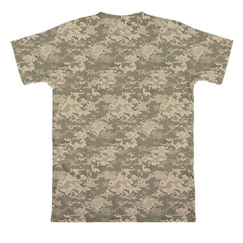 3D футболка Glory to Ukraine (камо) (вид ззаду)