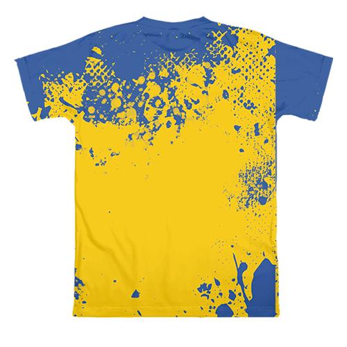 3D футболка с Гербом Украины (2) (вид сзади)