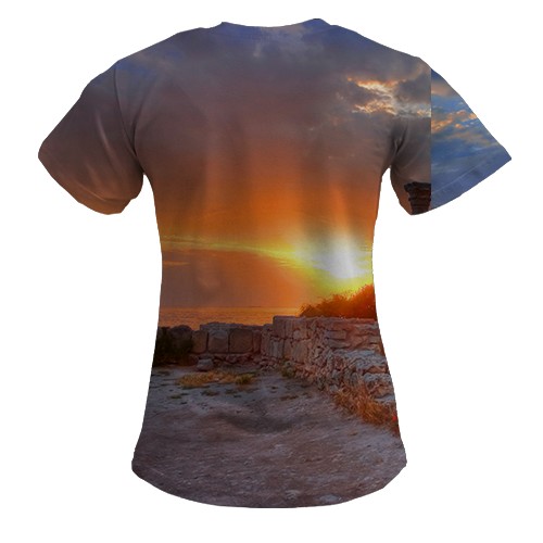 Женская 3D футболка Херсонес Таврийский (вид сзади)