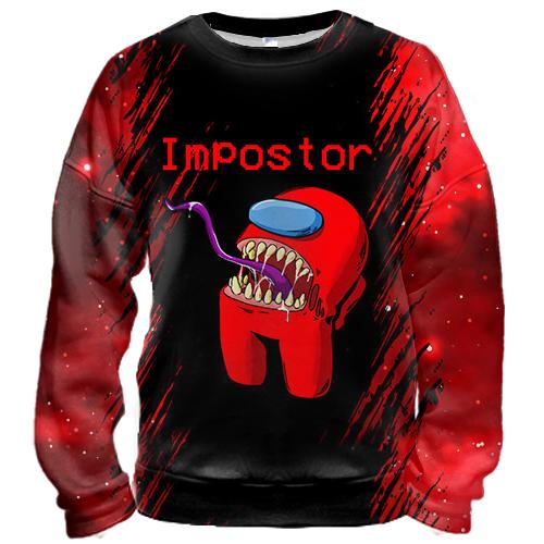 3D світшот Among us Impostor (вид спереду)