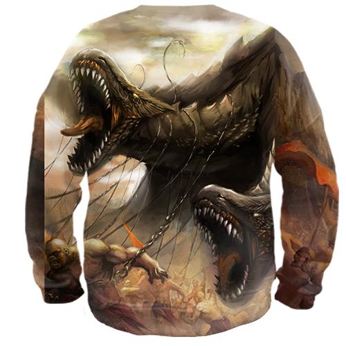 3D свитшот Dinosaurs (вид сзади)