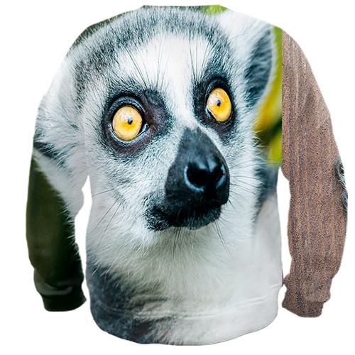 3D свитшот с лемуром (вид сзади)