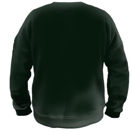 3D свитшот со светящейся акулой (вид сзади)