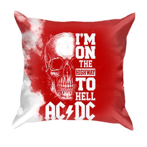 3D подушка "AC/DC" (вид ззаду)