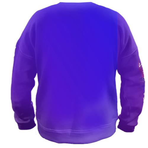 3D світшот Electronic sound (вид ззаду)