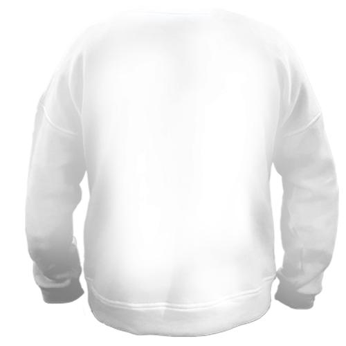 3D свитшот со следами шин (вид сзади)