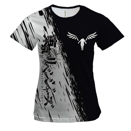 Женская 3D футболка Клан Walhalla - Токийские мстители (вид спереди)