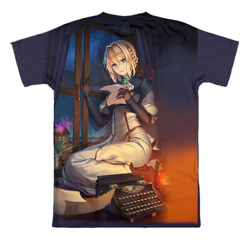 3D футболка Violet Evergarden (вид сзади)
