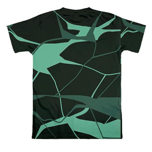 3D футболка Мікаса Аккерман - Атака титанів (вид ззаду)