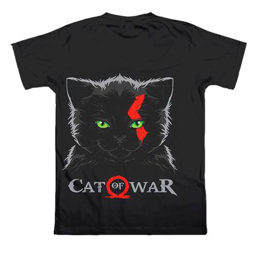 3D футболка CAT of War (вид сзади)