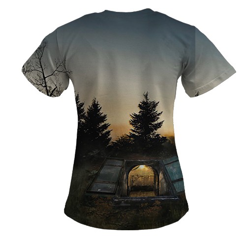 Женская 3D футболка STALKER (1) (вид сзади)