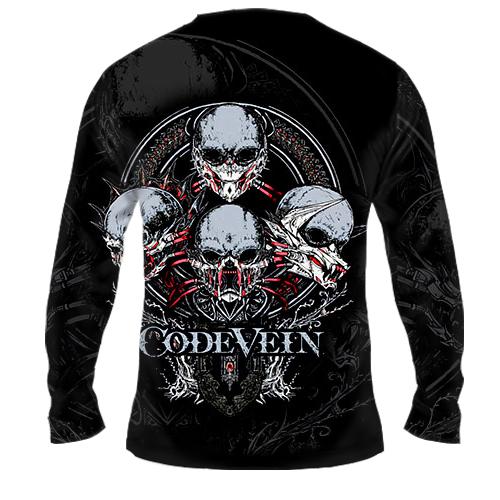 Чоловічий 3D лонгслів Code Vein (вид ззаду)