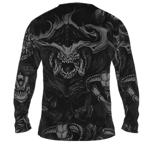 Чоловічий 3D лонгслів Doom (вид ззаду)