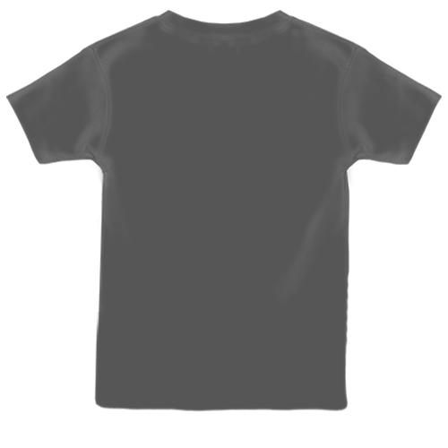 Детская 3D футболка Салли и Гизмо - SALLY FACE (вид сзади)