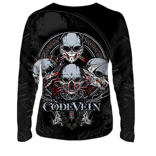 Жіночий 3D лонгслів Code Vein (вид ззаду)