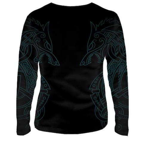 Жіночий 3D лонгслів Valheim (вид ззаду)