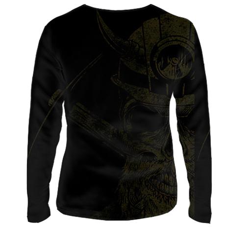 Женский 3D лонгслив Deep Rock Galactic - Danger Darkness Dwarves (вид сзади)