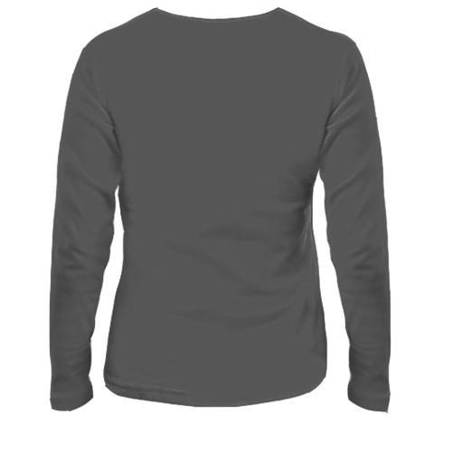 Женский 3D лонгслив Салли и Гизмо - SALLY FACE (вид сзади)