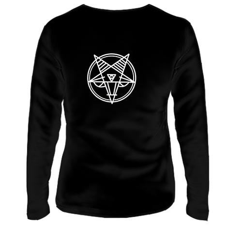 Жіночий 3D лонгслів Саллі та примарні очі - SALLY FACE (вид ззаду)