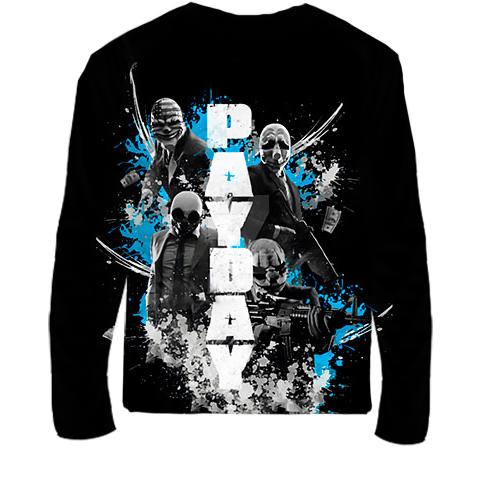 Дитячий 3D лонгслів Pay Day (вид ззаду)