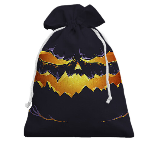 Подарочный мешочек Halloween тыква (вид спереди)
