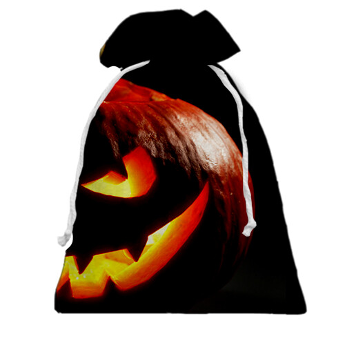 Подарунковий мішечок Halloween pumpkin art 3 (вид ззаду)