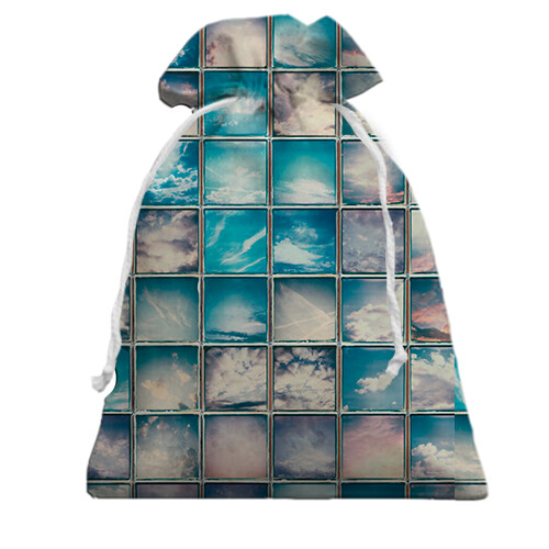 Подарочный мешочек Glass squares (вид сзади)