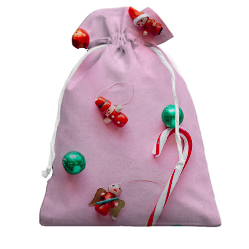 Подарунковий мішечок Christmas candy (вид спереду)