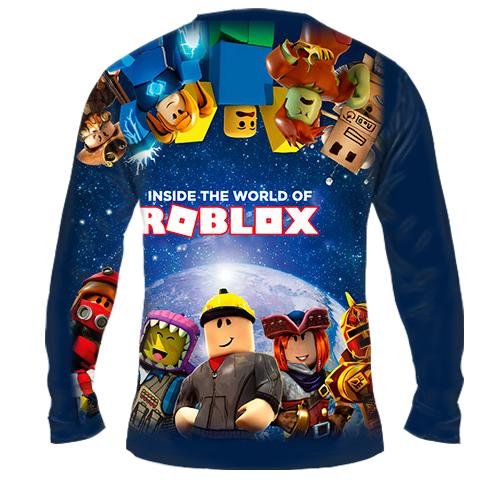 Чоловічий 3D лонгслів Roblox - inside the world (вид ззаду)