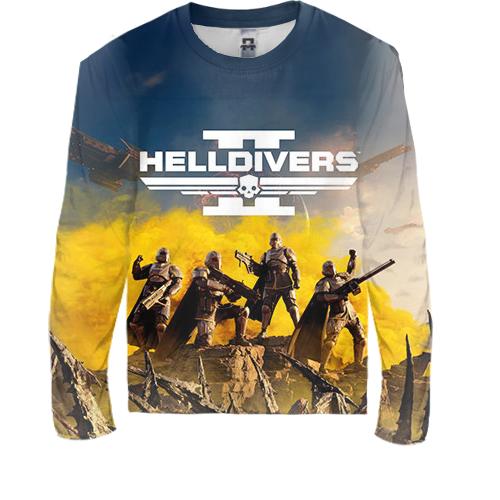 Дитячий 3D лонгслів Helldivers II (вид спереду)