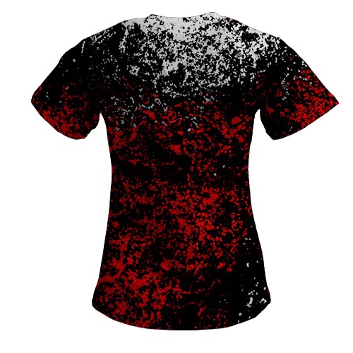 Женская 3D футболка Roblox, game logo (вид сзади)